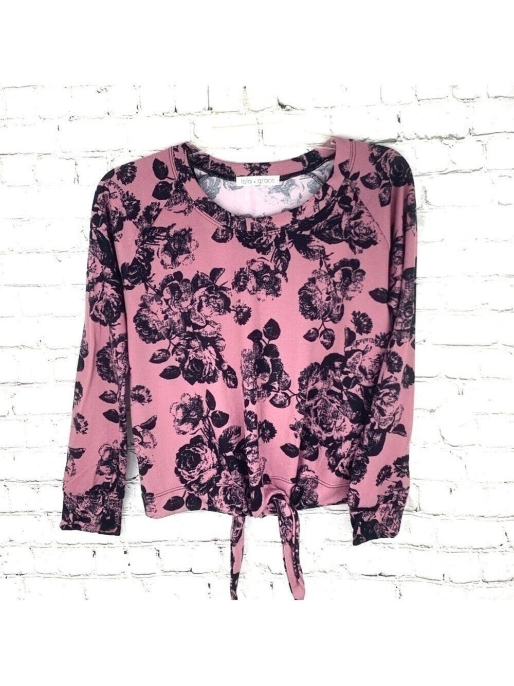 EUC-LOLA Grace Floral ThinSweater Fall Weather Top